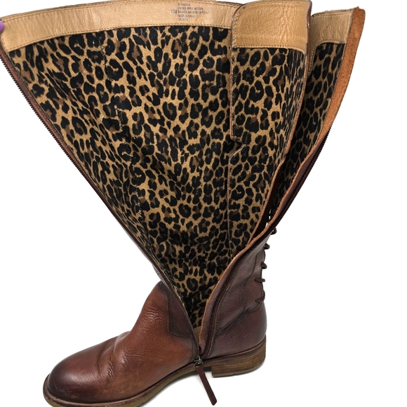 Sofft Sharnell II Leather Lace Up Boot Whiskey Women's 10 - Picture 7 of 9